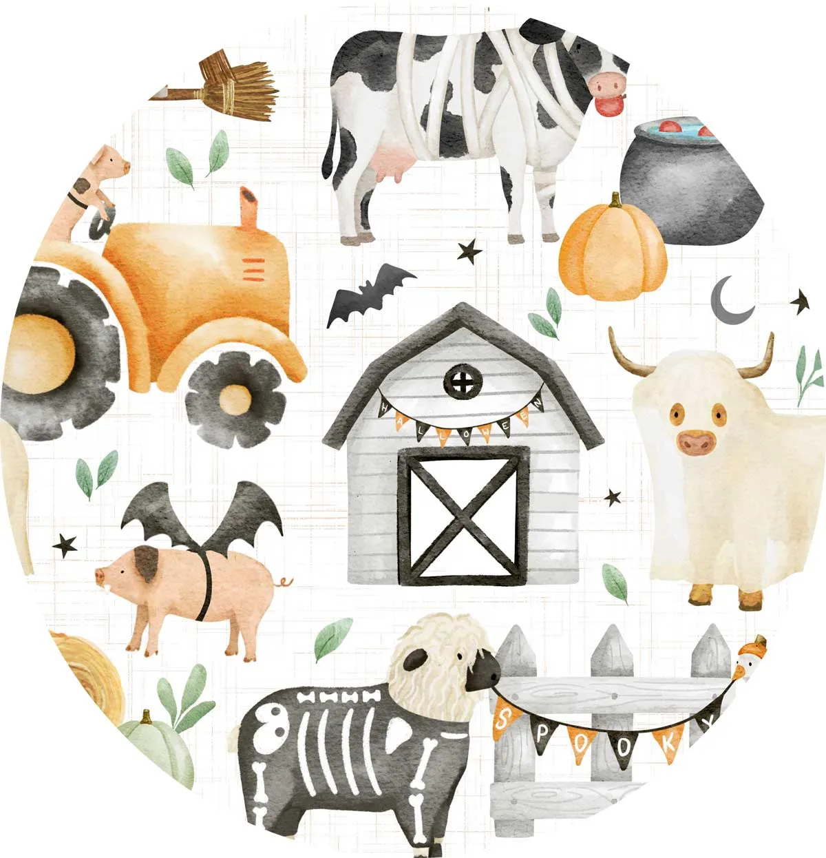 A Little Batty Farm-O-Ween - Bamboo Shorty Romper