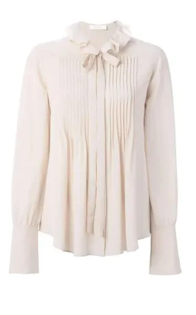Albaster Bow Detail Silk Shirt