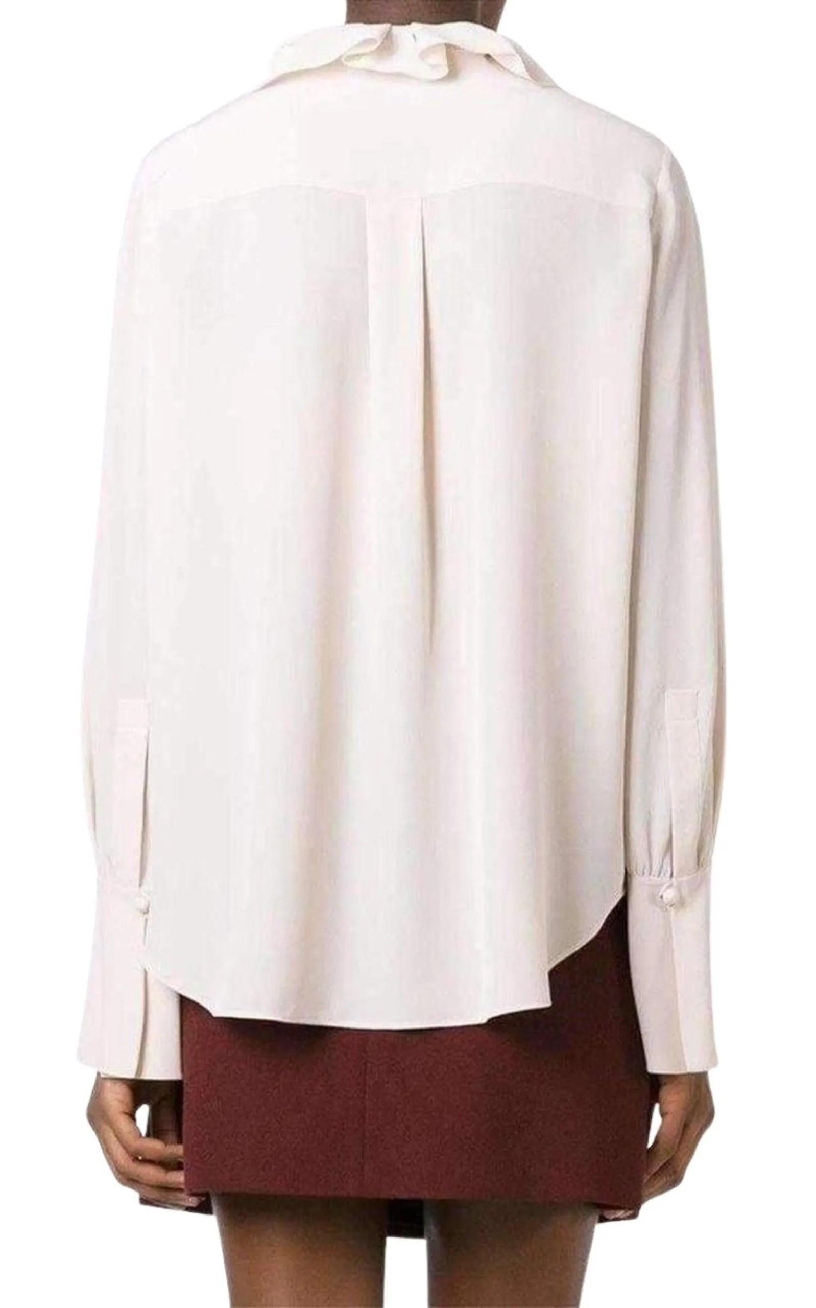 Albaster Bow Detail Silk Shirt
