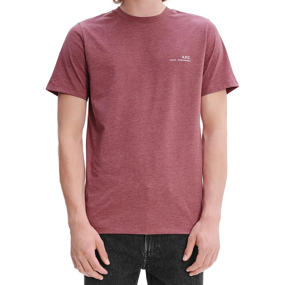 A.P.C. Rue Madame Paris Womens Crewneck Short Sleeve Pullover Top