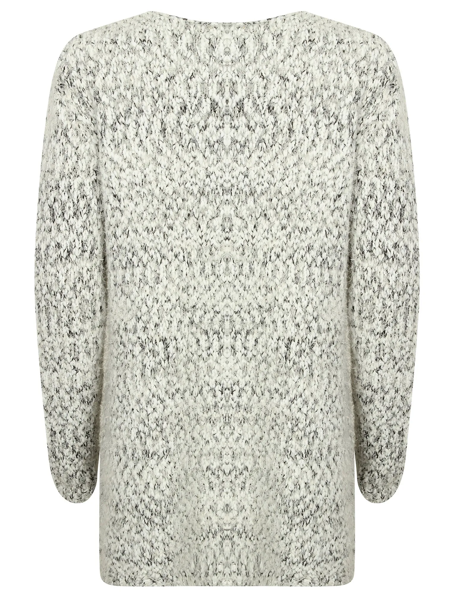 AR Everest Knitted Cardigan in Black Bean - Amara Reya