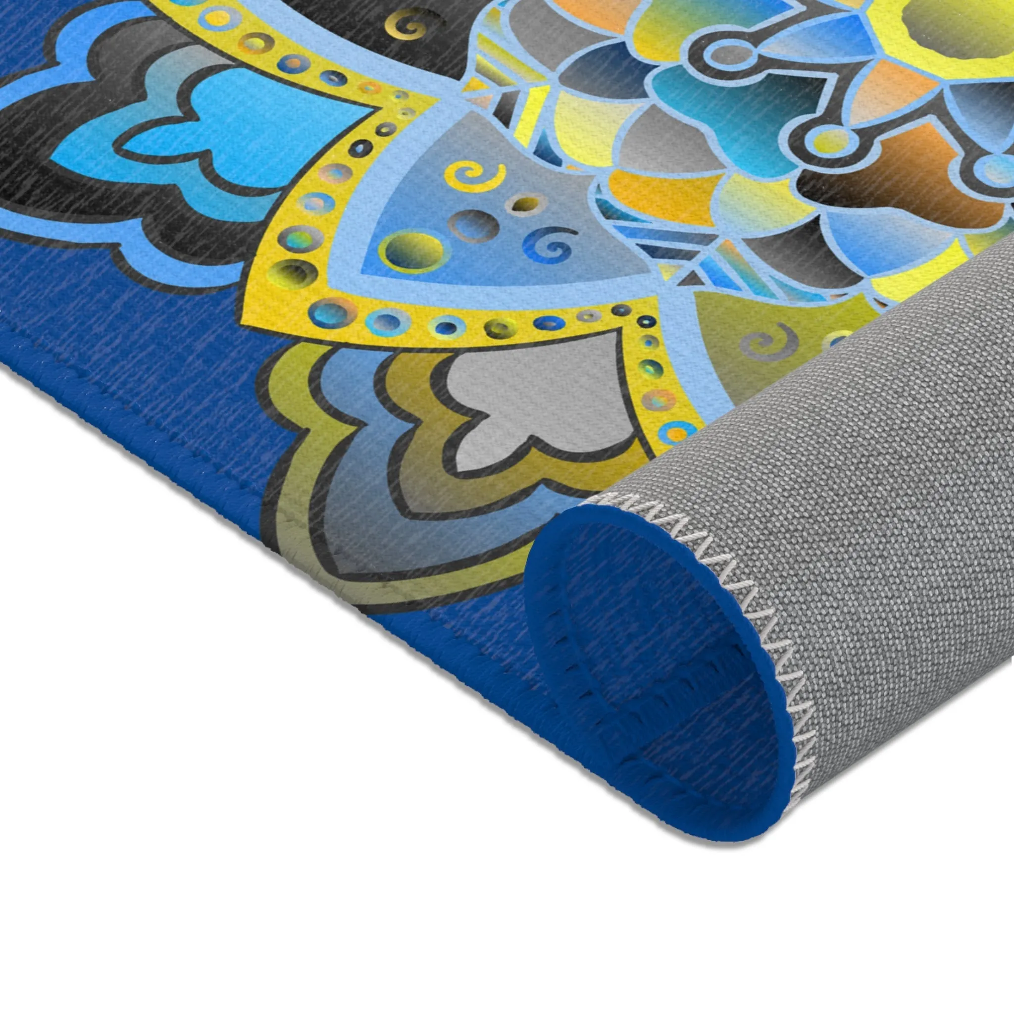 Area Rugs Featuring Hand-Drawn Mandala Designs