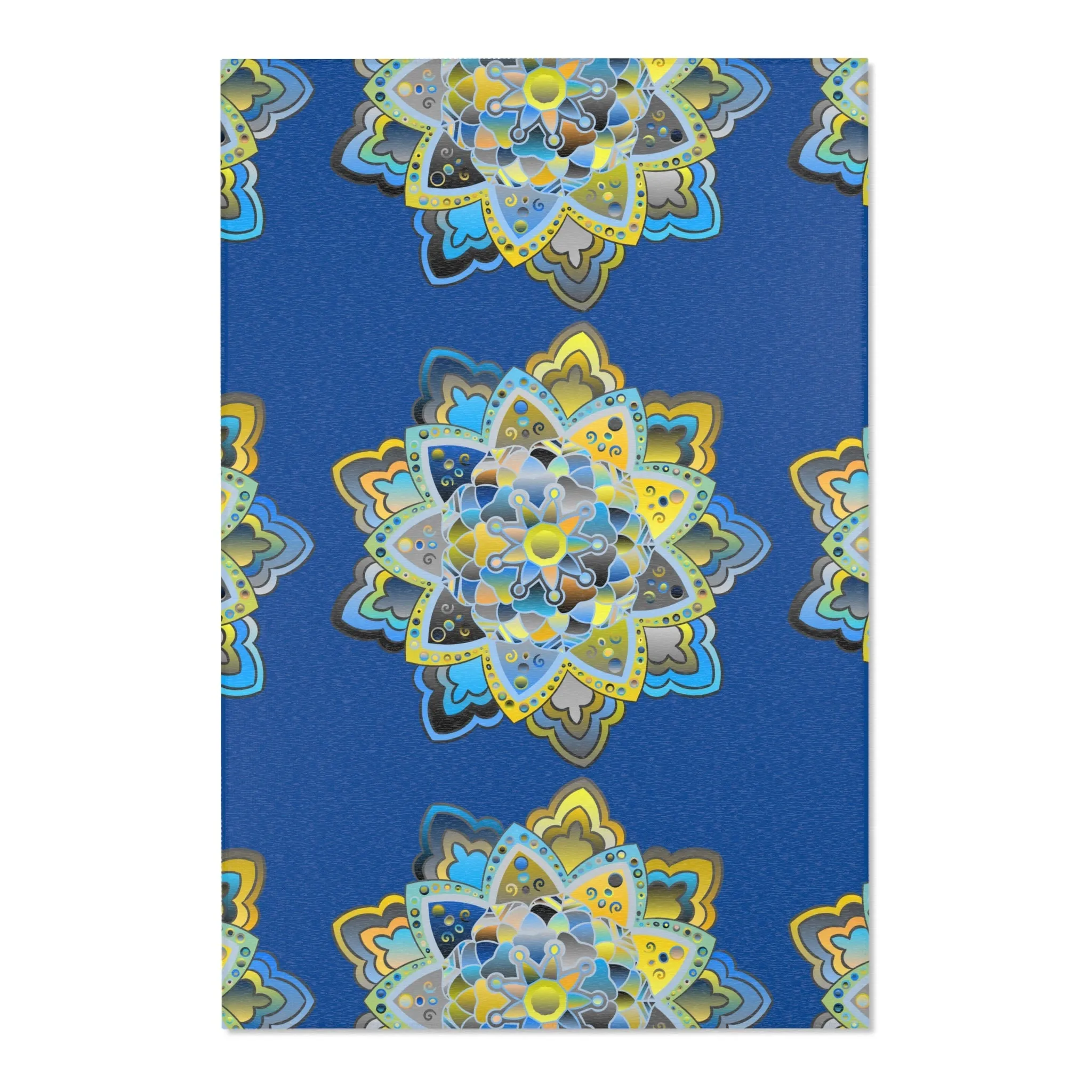 Area Rugs Featuring Hand-Drawn Mandala Designs