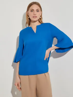 Bell Sleeve Woven Blouse