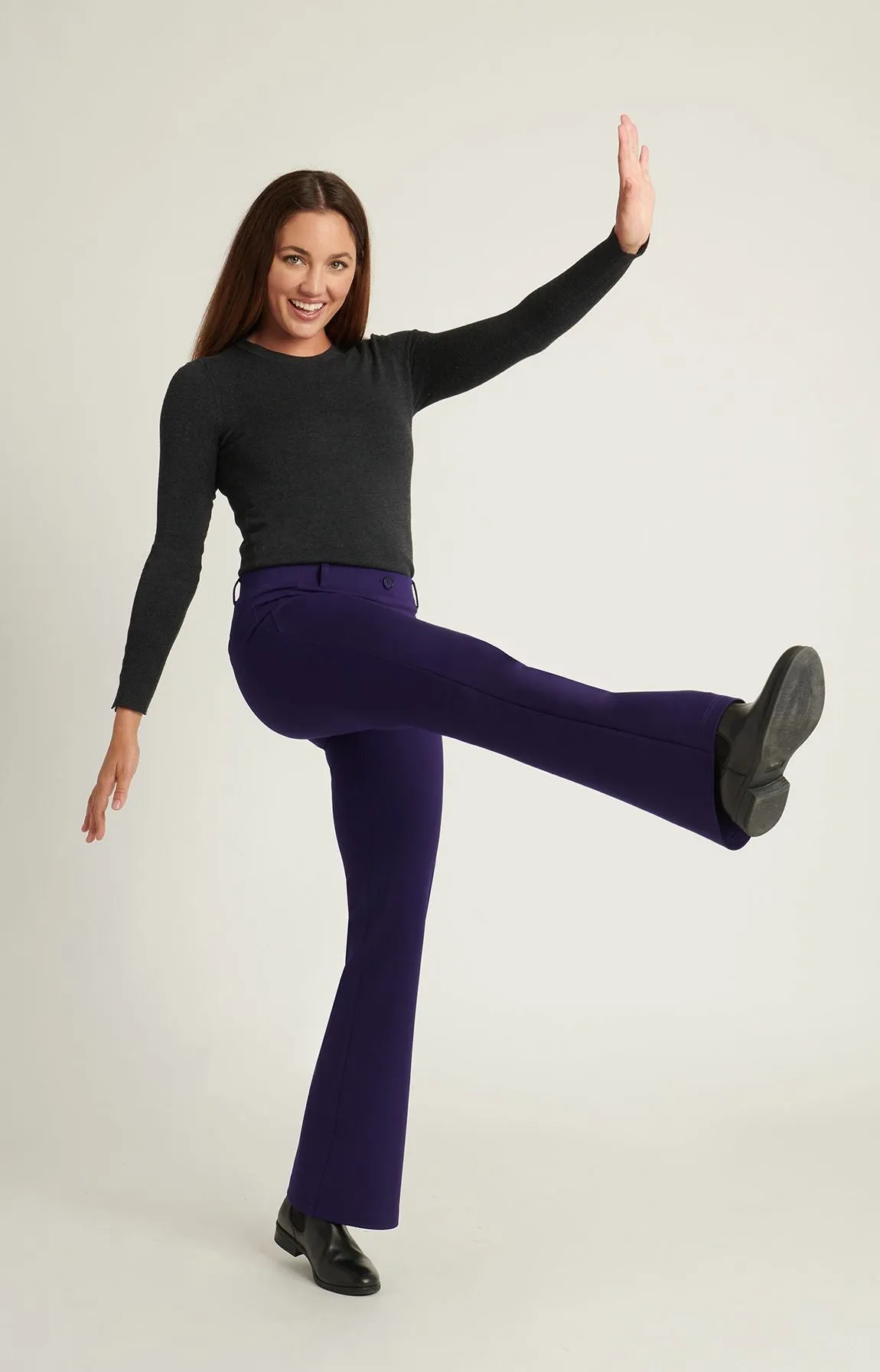 Boot-Cut | Two-Pocket Dress Pant Yoga Pants (Concord)