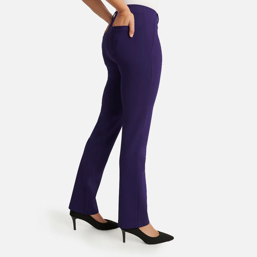 Boot-Cut | Two-Pocket Dress Pant Yoga Pants (Concord)