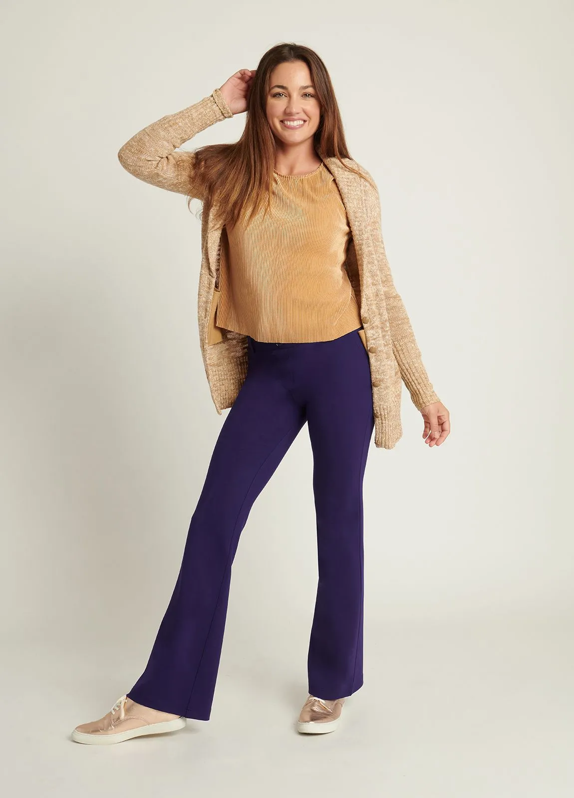 Boot-Cut | Two-Pocket Dress Pant Yoga Pants (Concord)