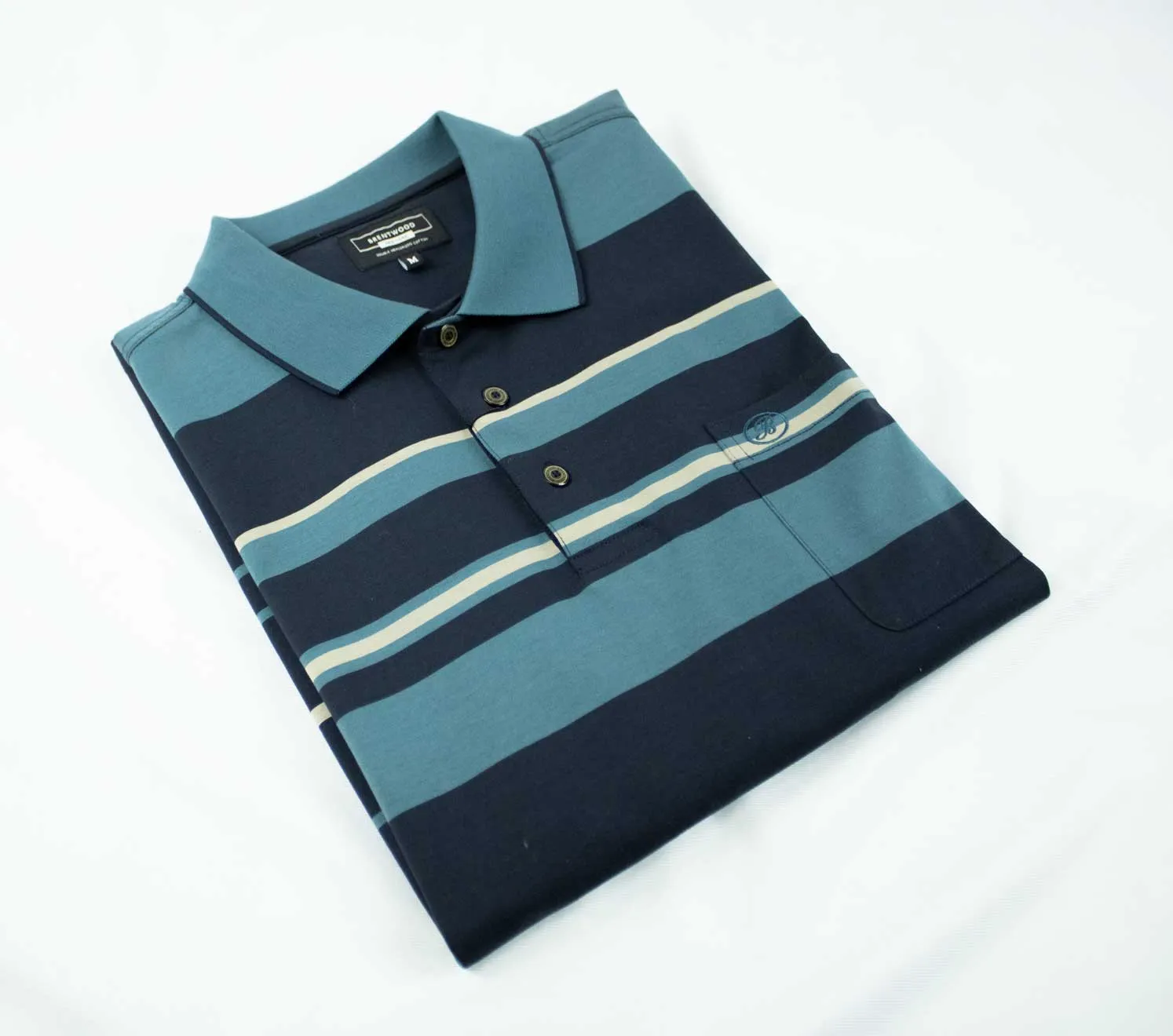 Brentwood Heston Double Mecerised Navy Golfer