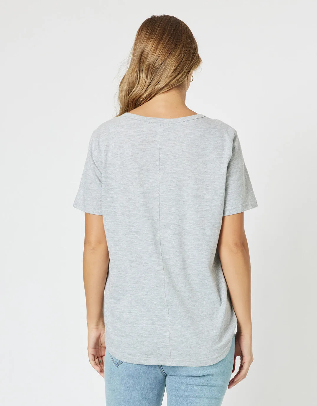 C'est La Vie T-Shirt - Grey Marle
