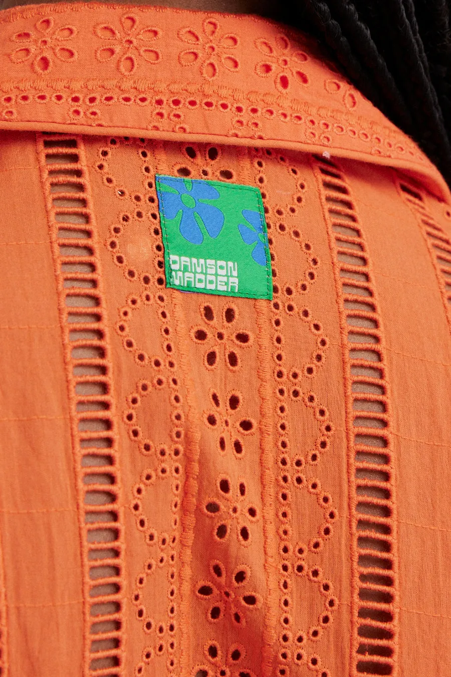 chlo shirt - orange broderie