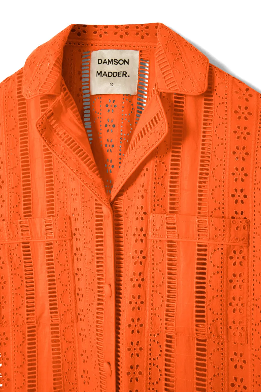 chlo shirt - orange broderie