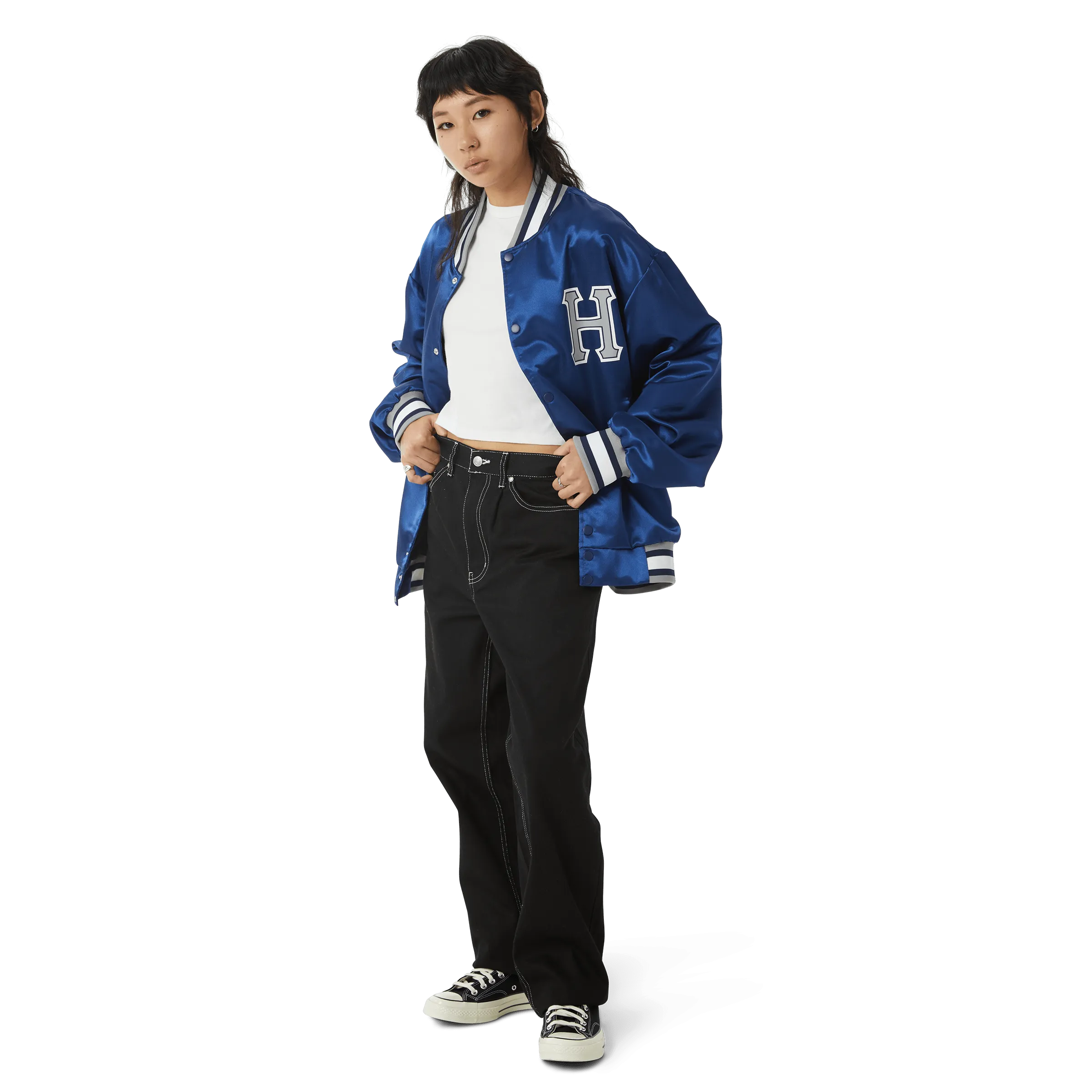 Crackerjack Satin Baseball Jacket