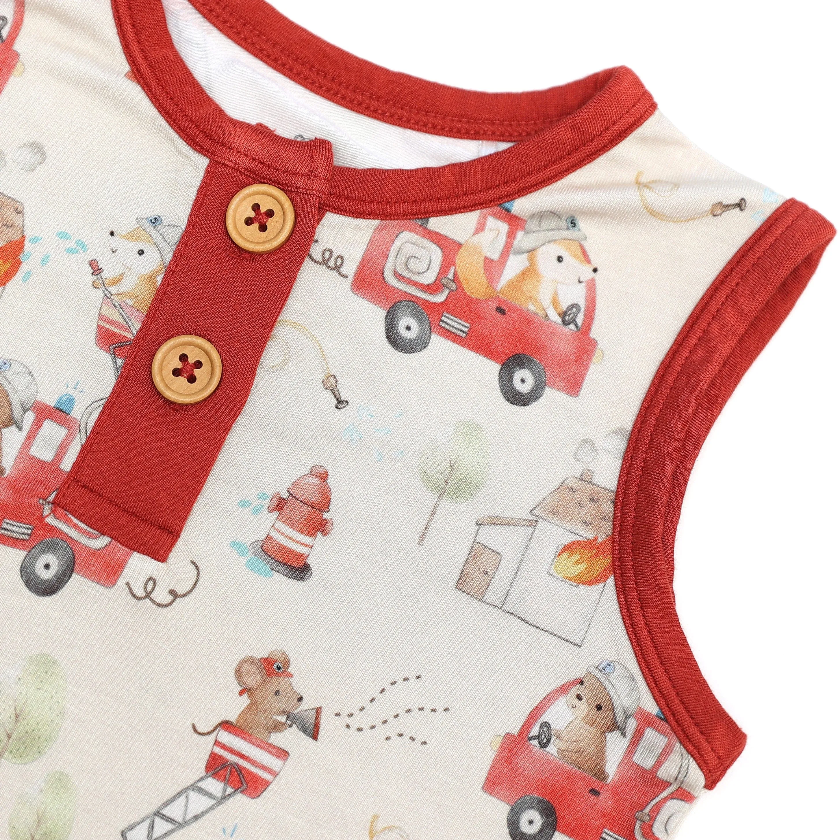 Day Dreams Rescue Friends - Bamboo Baby Tank Romper