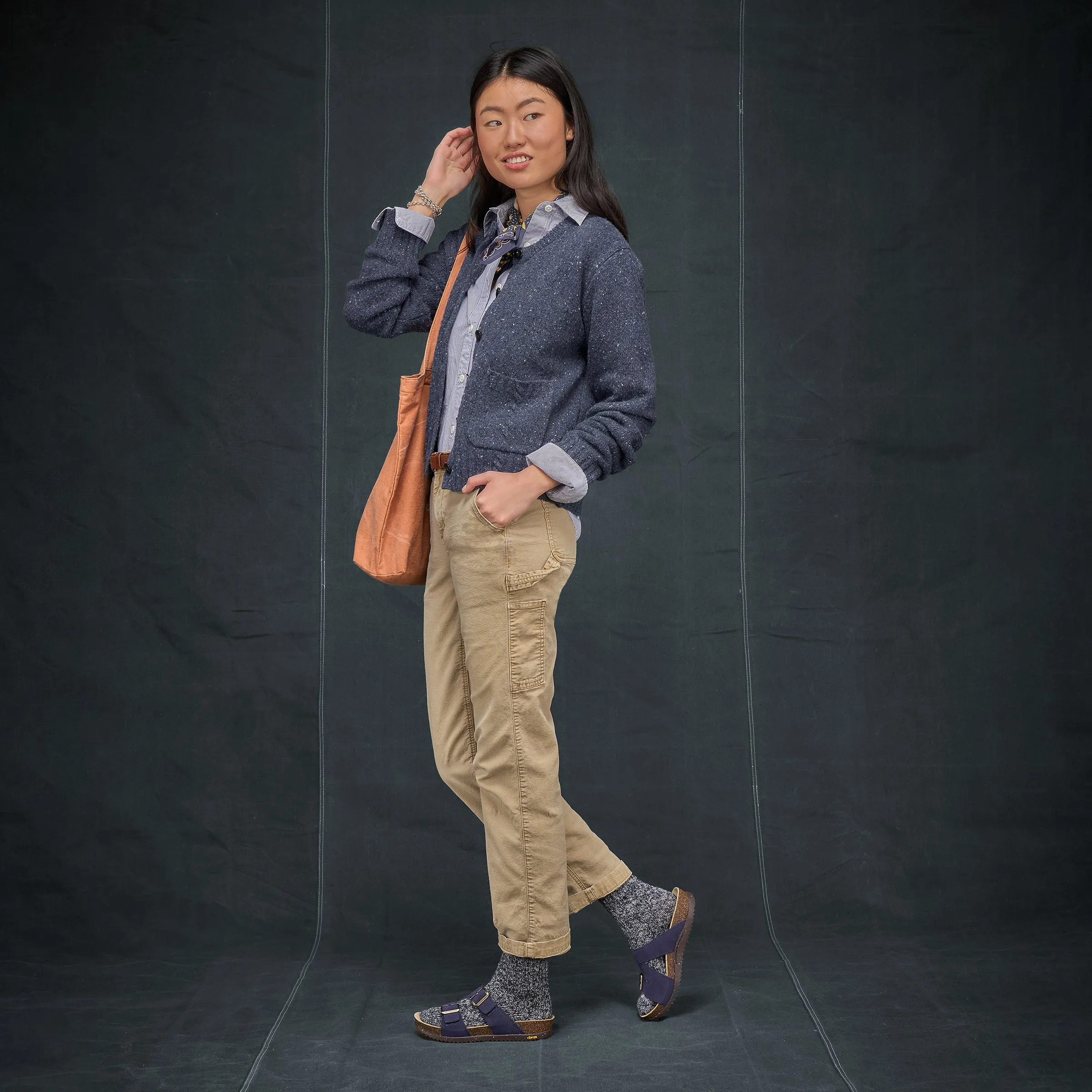Dayna Navy Suede