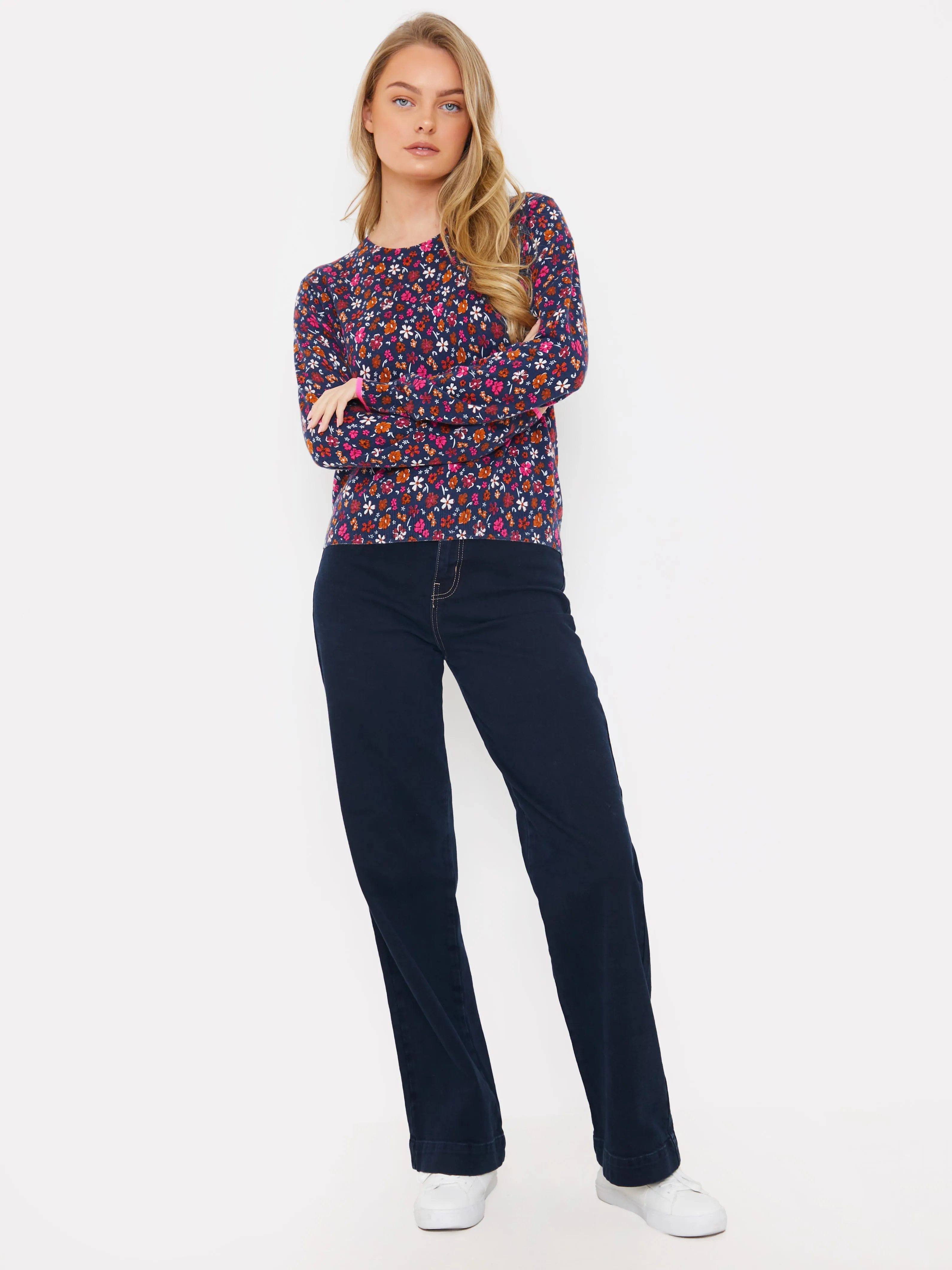 Ditsy Floral Crew Neck