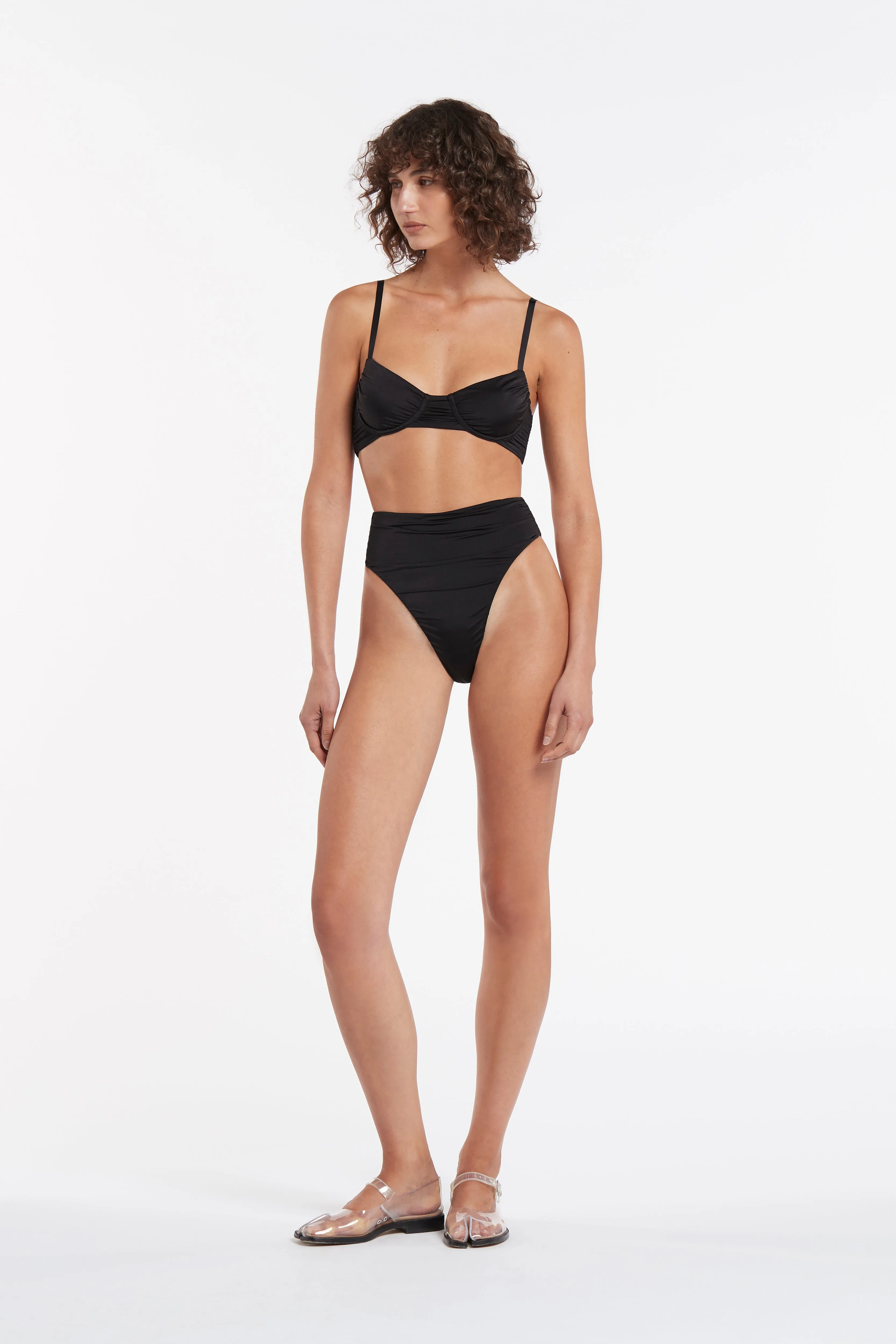Eloi Ruched High Cut Brief
