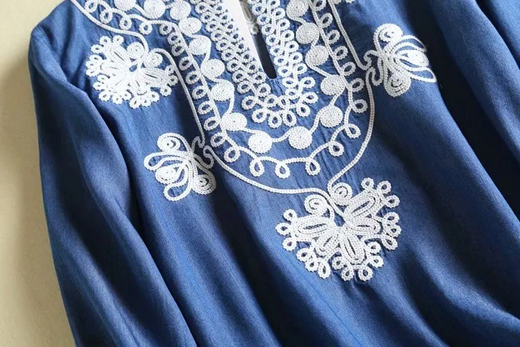 Embroidery  Denim Shirt