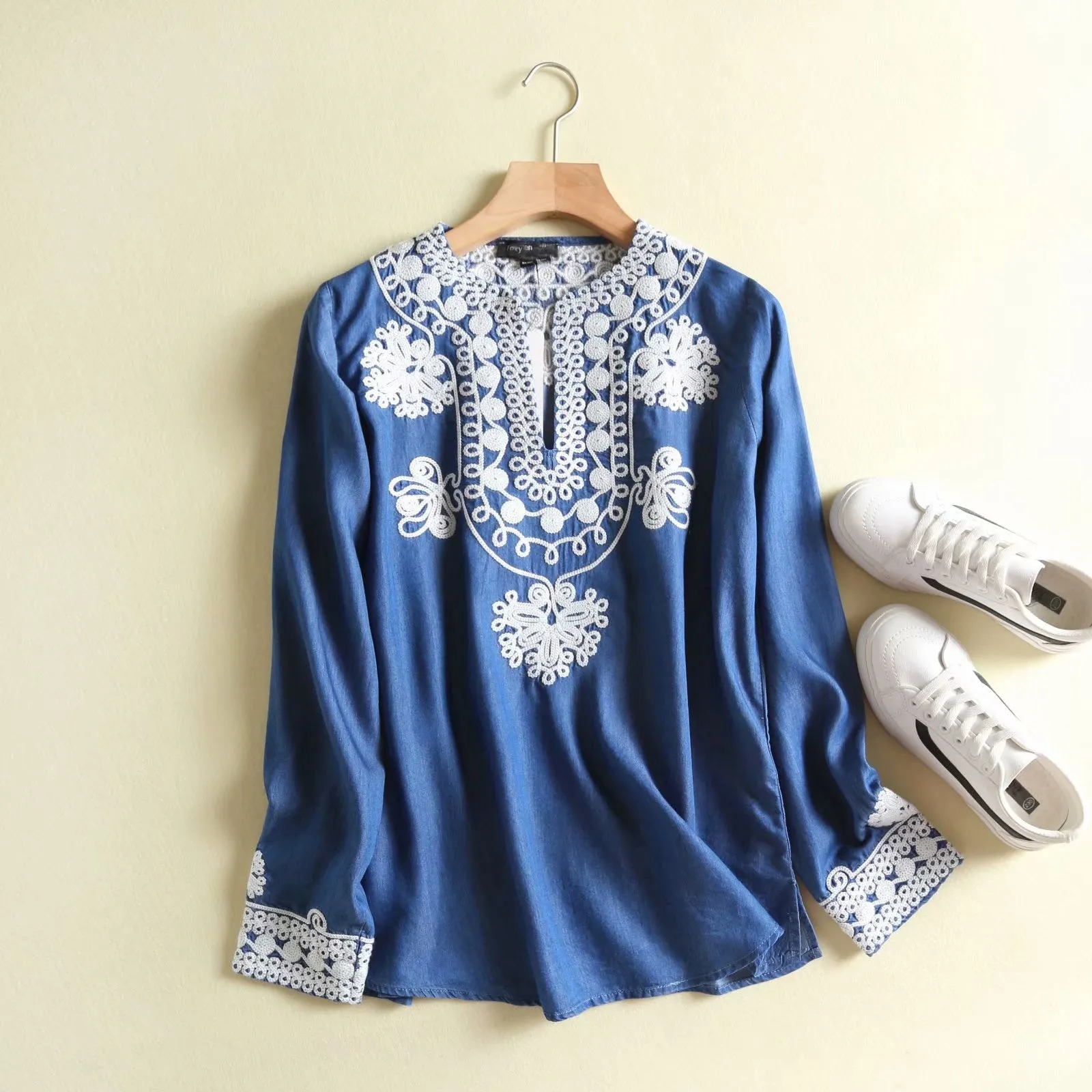 Embroidery  Denim Shirt