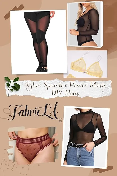 FabricLA Nylon Spandex Performance Power Mesh Fabric | Navy