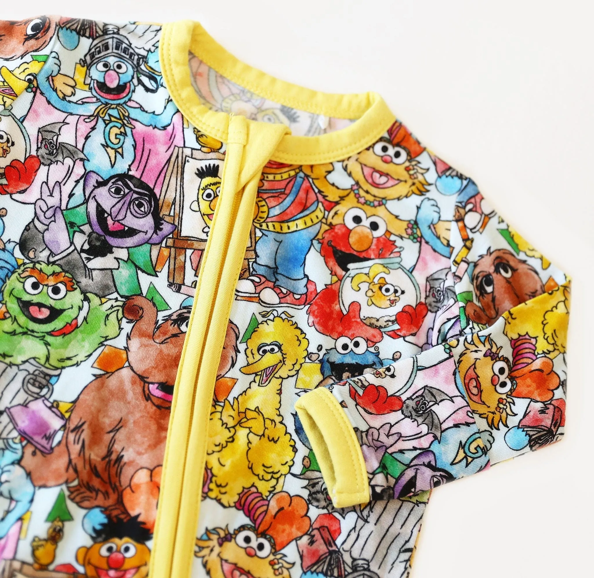 Fluffy Friends Sunny Street - Bamboo Zippy Romper