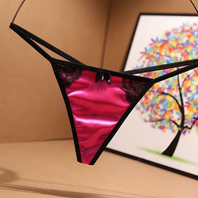 G-String  Silk, Satin  Panties Light Ice Silk, T Underwear