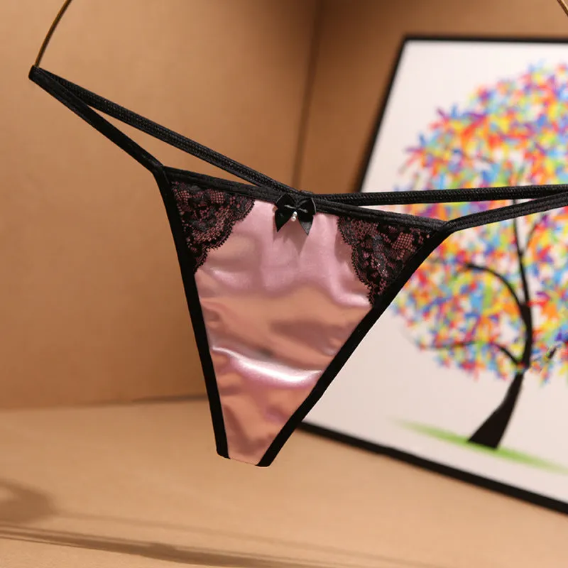 G-String  Silk, Satin  Panties Light Ice Silk, T Underwear