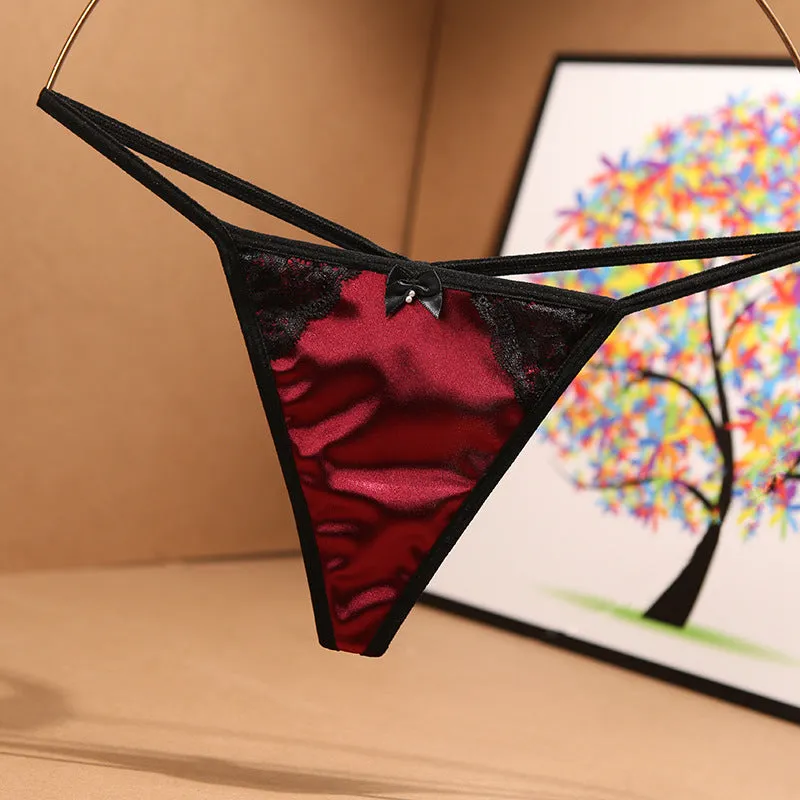 G-String  Silk, Satin  Panties Light Ice Silk, T Underwear