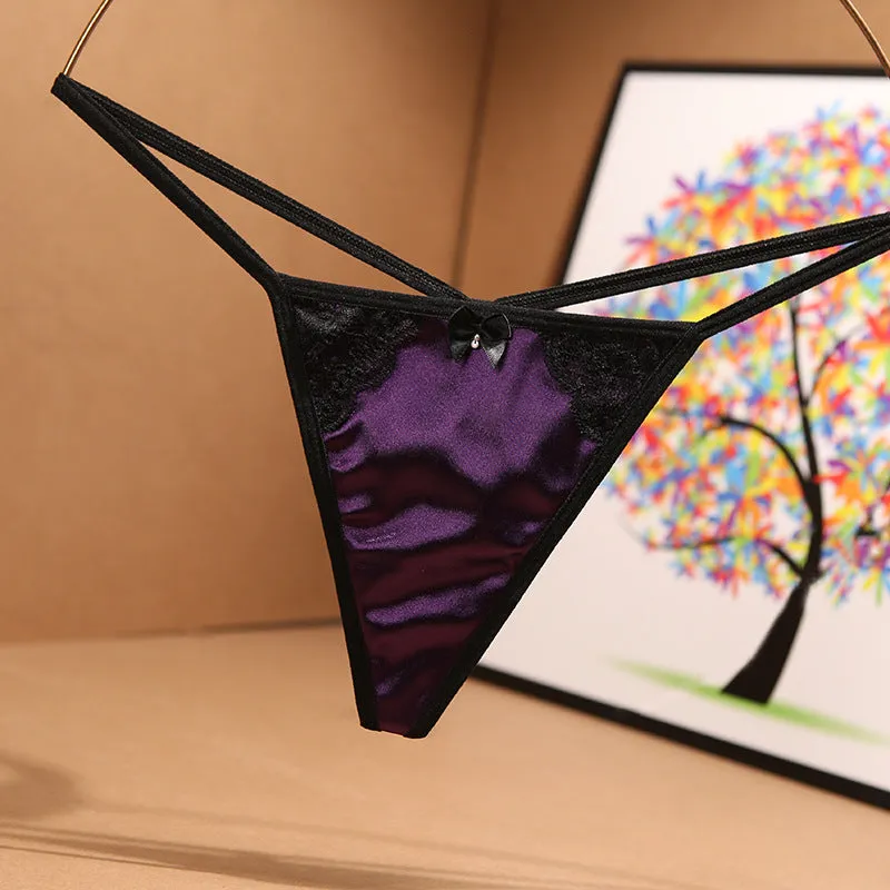 G-String  Silk, Satin  Panties Light Ice Silk, T Underwear