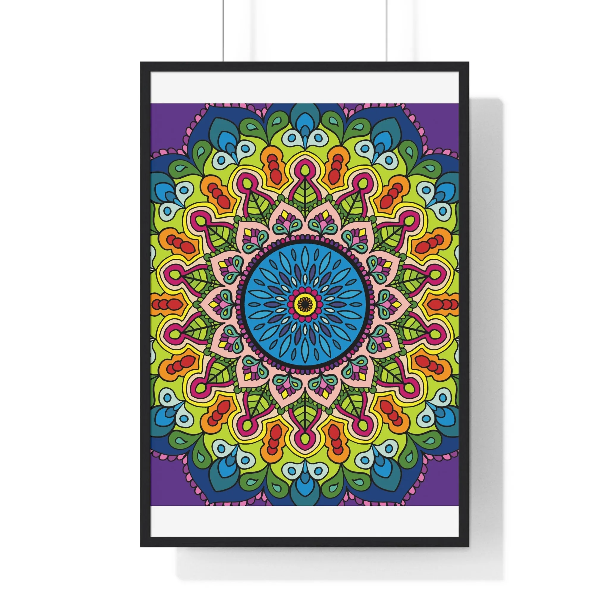 Handmade Mandala Art Vertical Framed Poster
