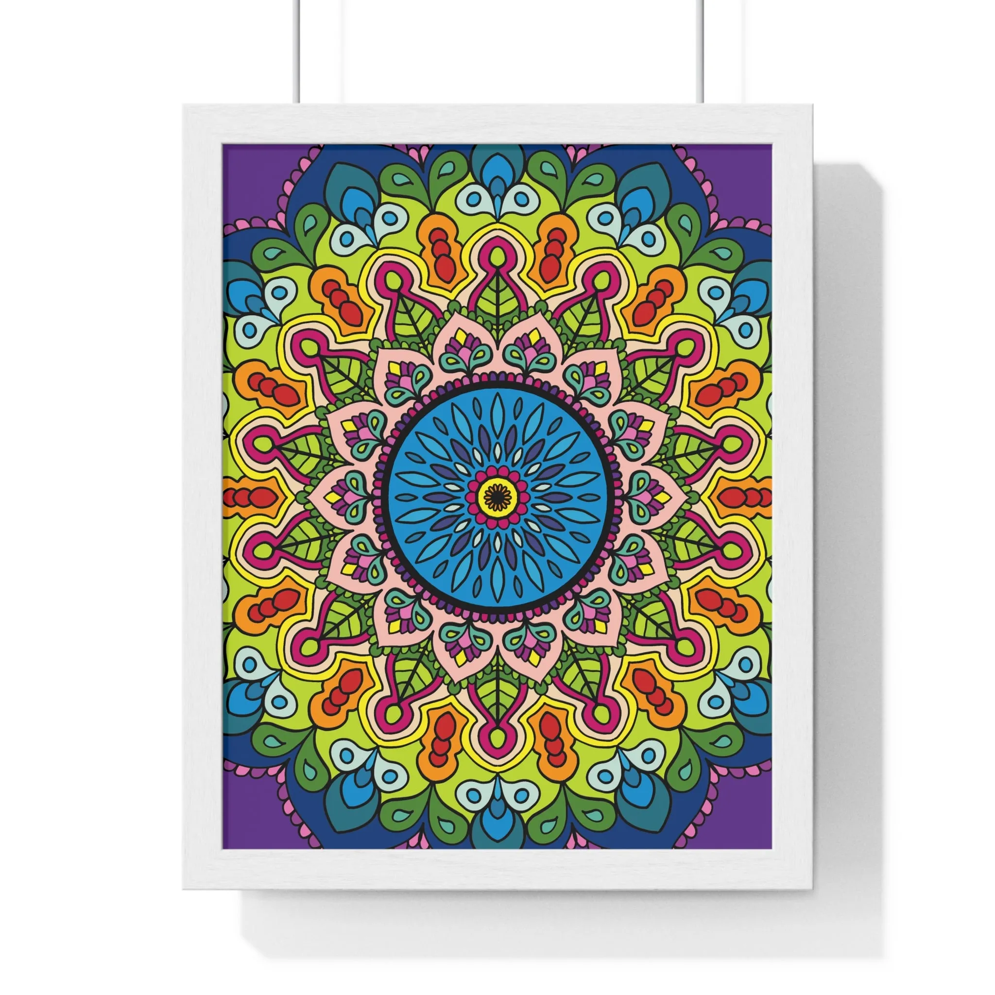 Handmade Mandala Art Vertical Framed Poster