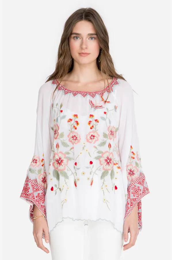 Johnny Was Grace Top- White - Small ONLY