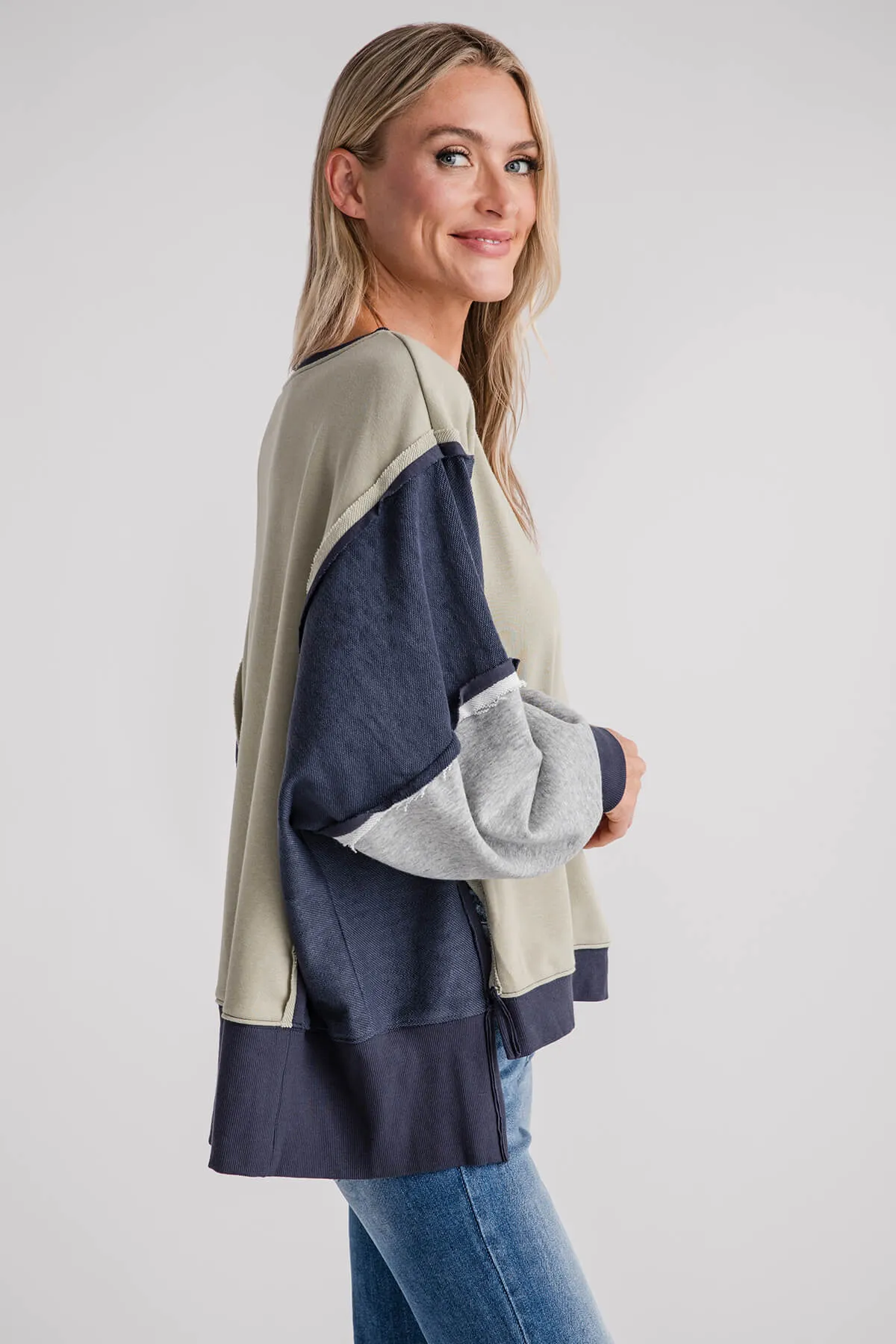 Mustard Seed Contrast Sweatshirt