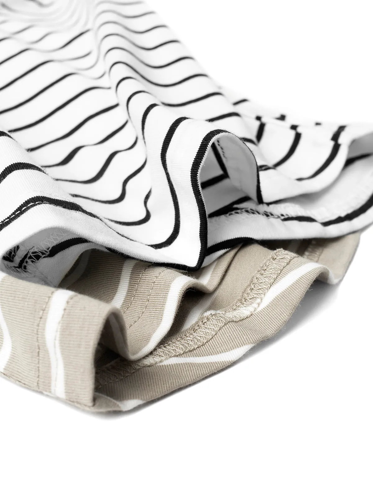 Pinstripe Tee - White and Black