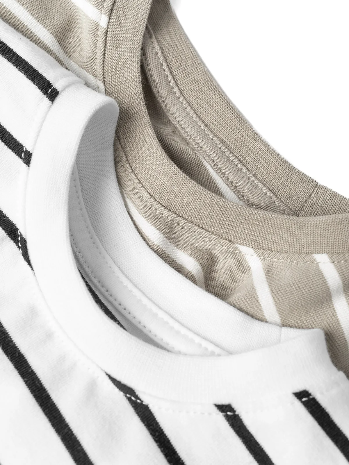 Pinstripe Tee - White and Black