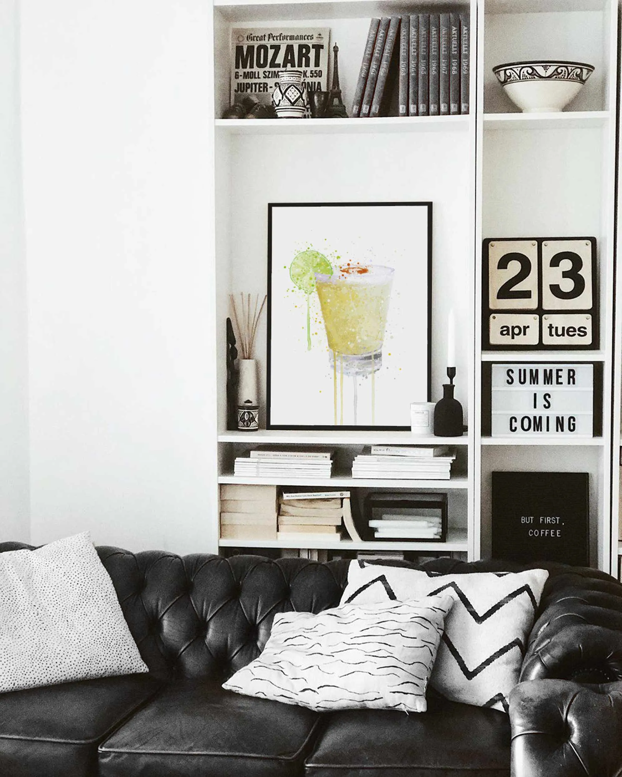 Pisco Sour Cocktail Wall Art Print