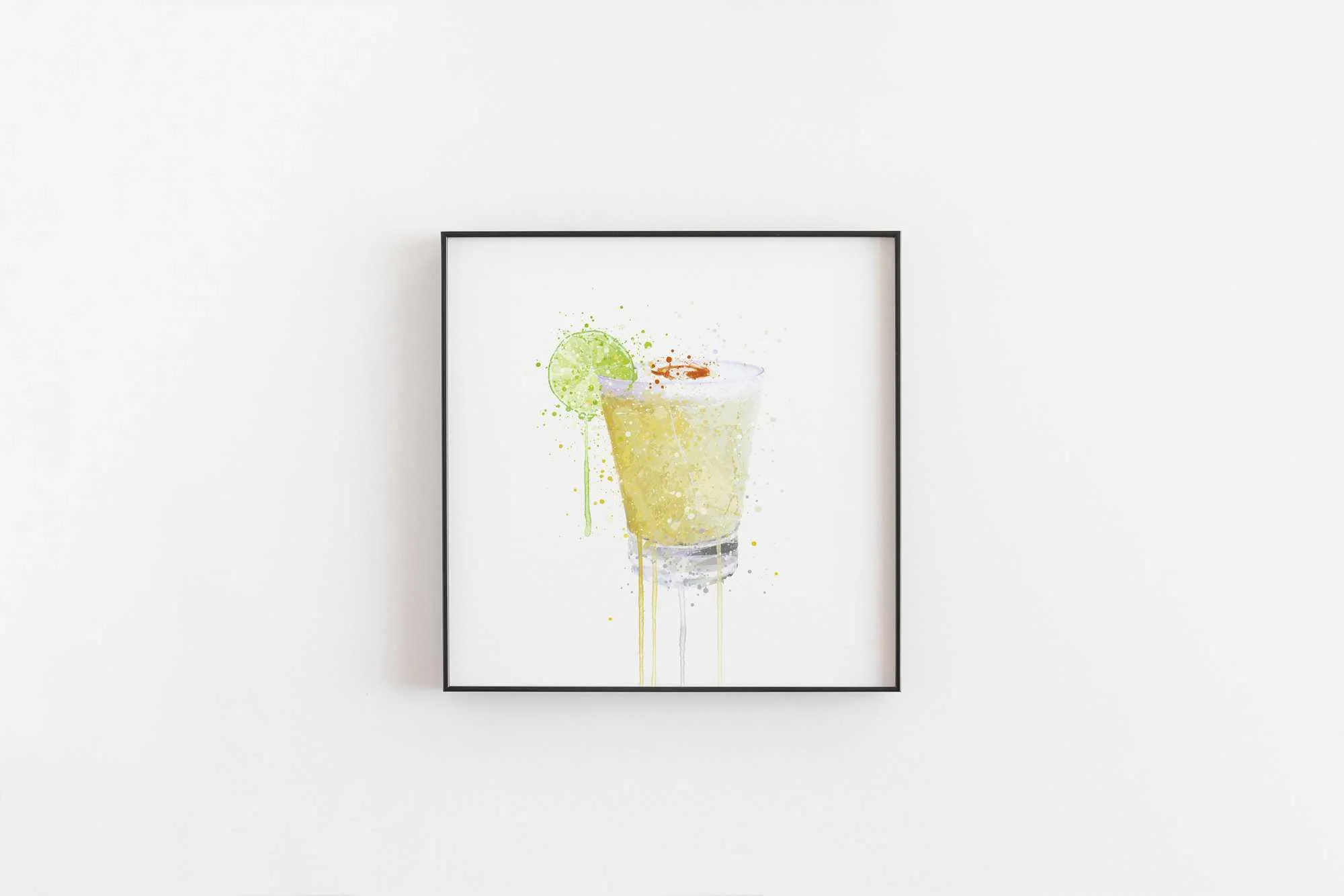 Pisco Sour Cocktail Wall Art Print