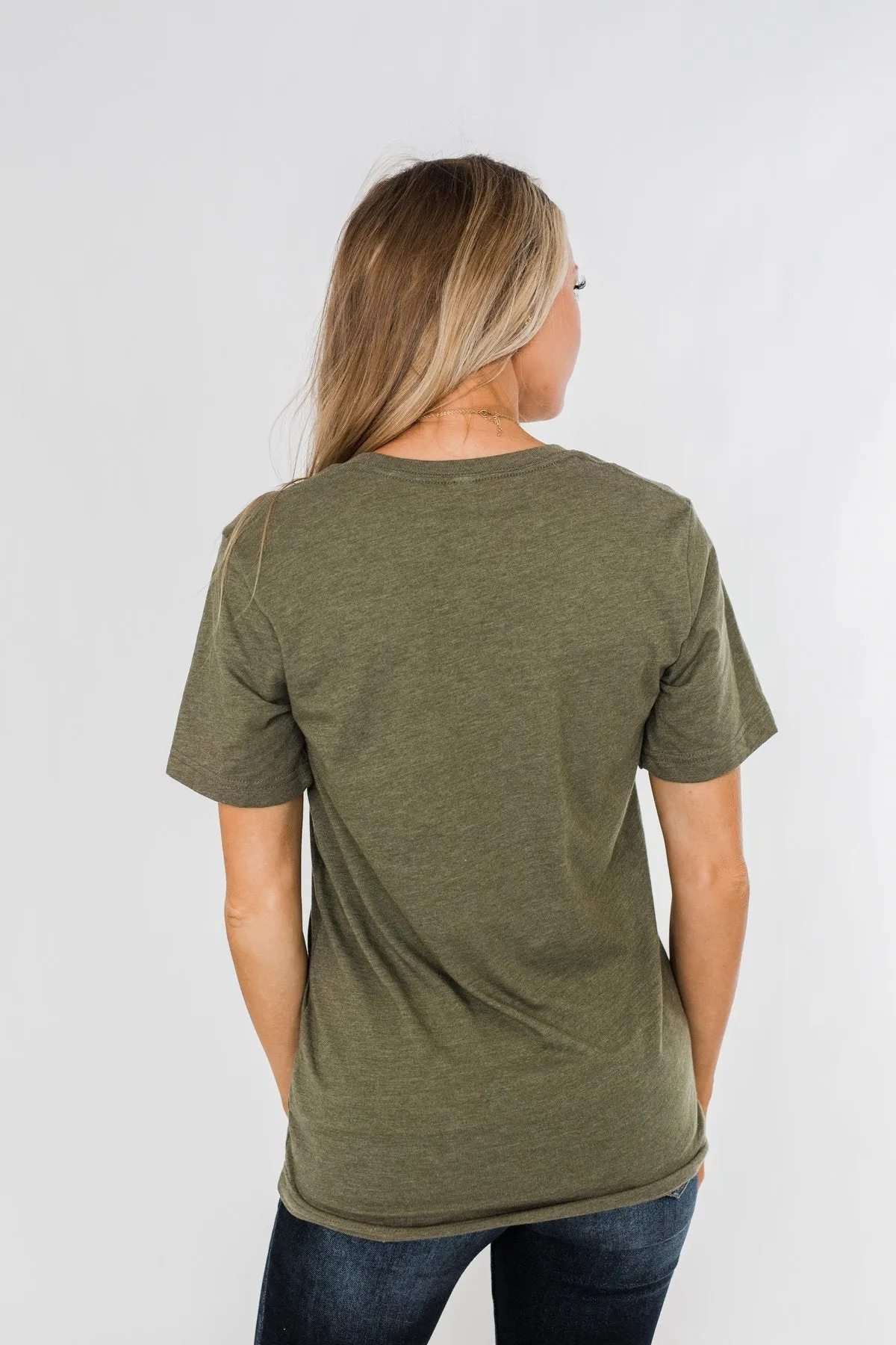 "Pumpkin Spice And Everything Nice" Graphic Tee- Olive