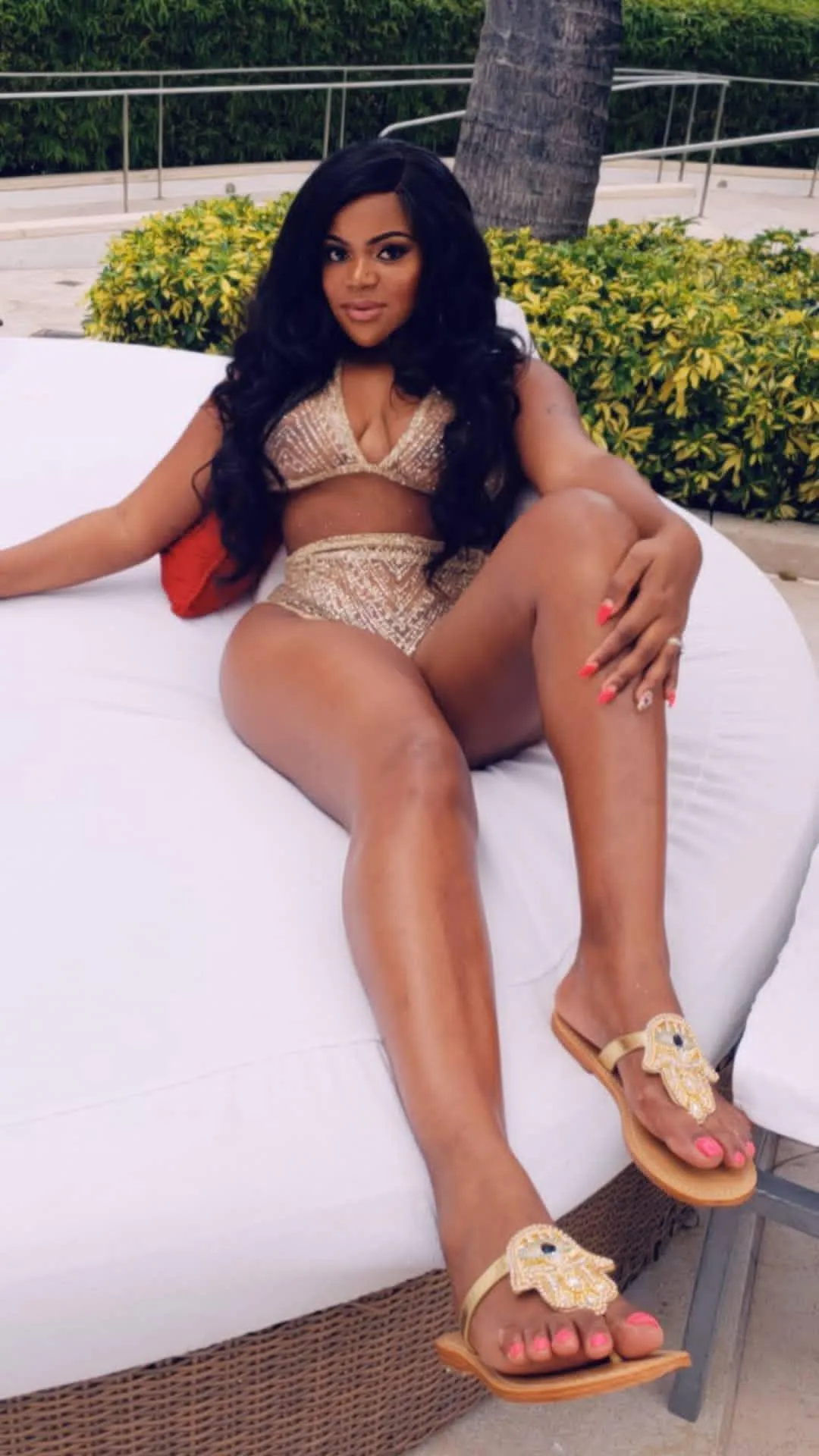 Shimmer Bonnie two piece high waist swimsuit