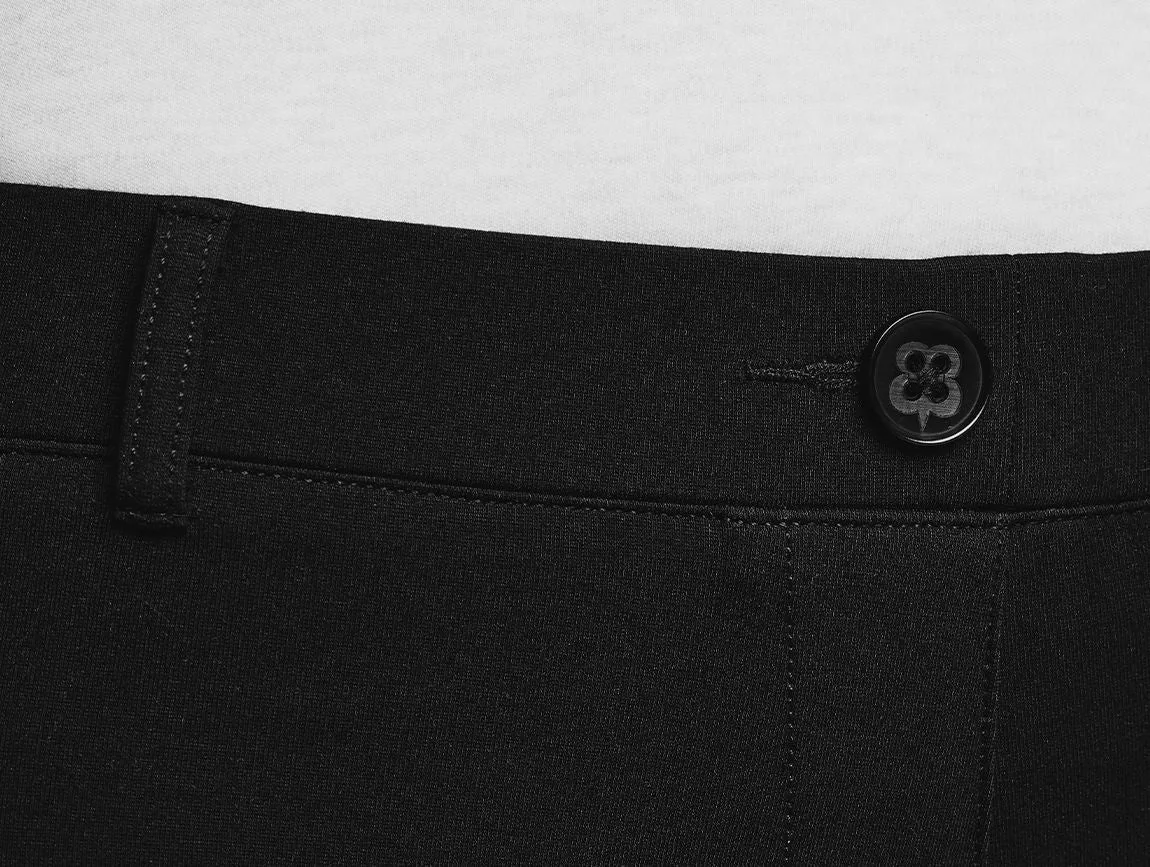 Straight-Leg | Two-Pocket Dress Pant Yoga Pants (Black)