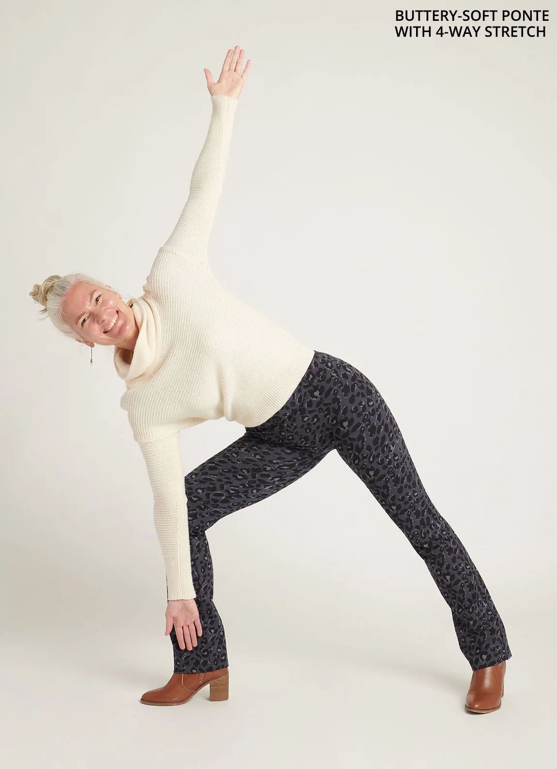 Straight-Leg | Two-Pocket Dress Pant Yoga Pants (Jaguar)