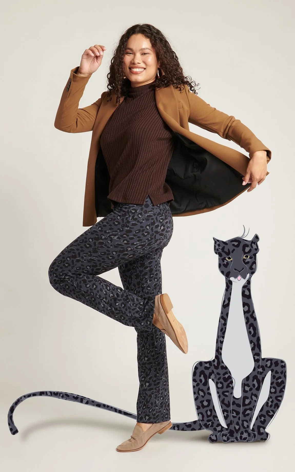 Straight-Leg | Two-Pocket Dress Pant Yoga Pants (Jaguar)