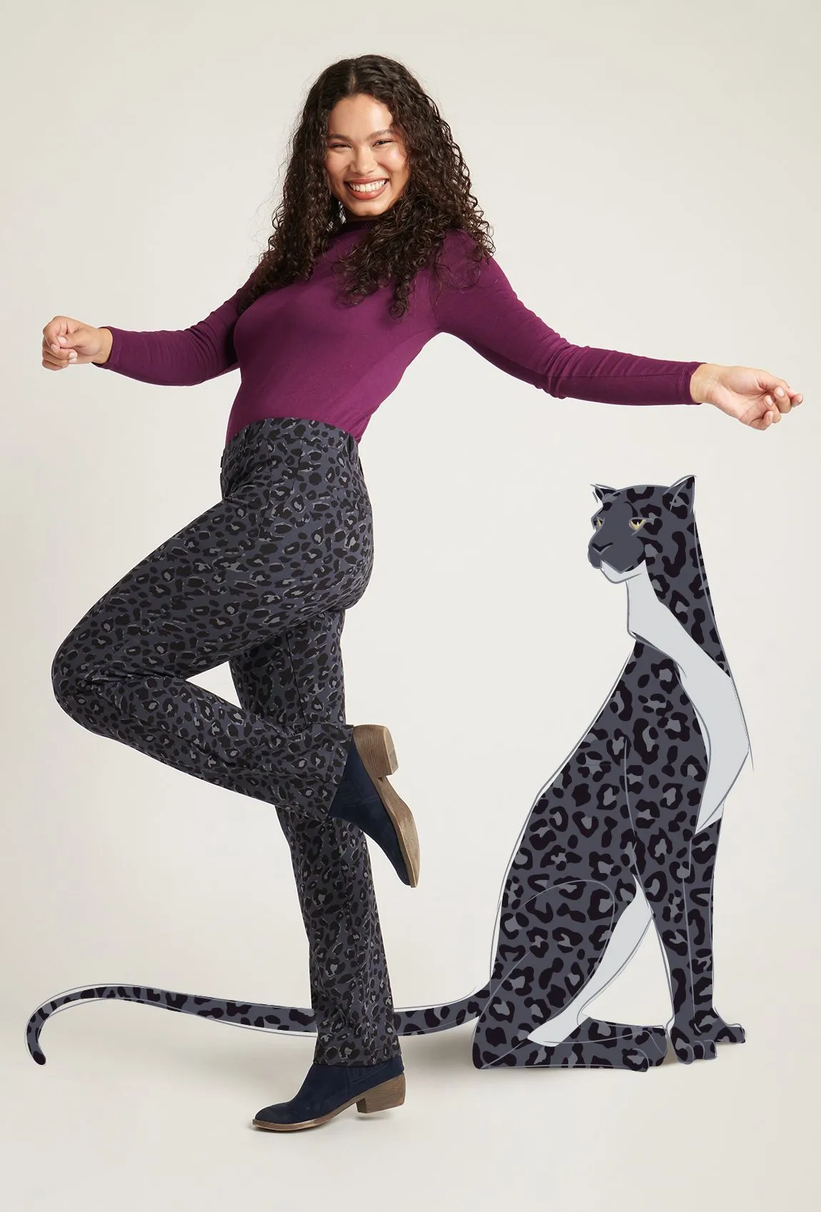 Straight-Leg | Two-Pocket Dress Pant Yoga Pants (Jaguar)