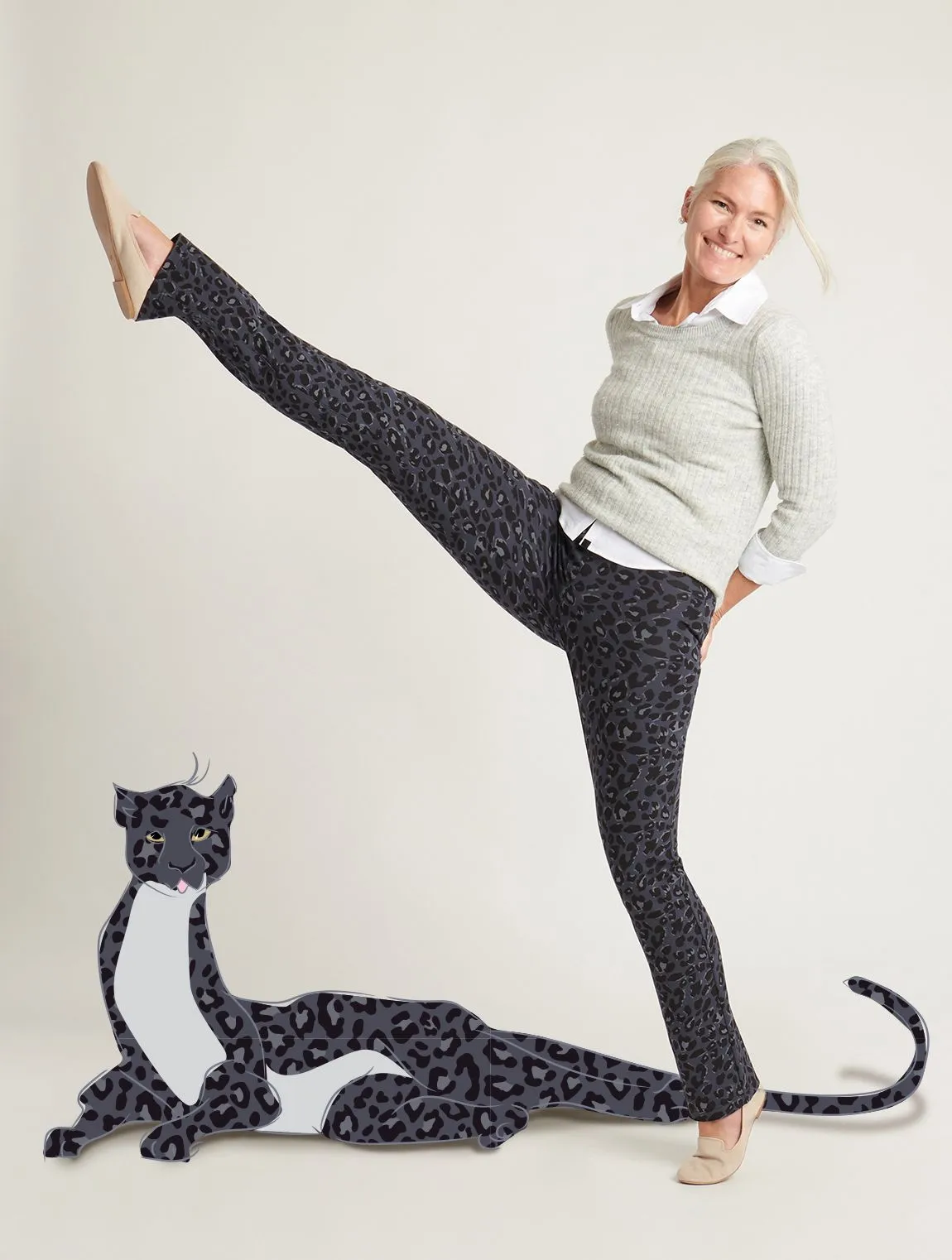Straight-Leg | Two-Pocket Dress Pant Yoga Pants (Jaguar)