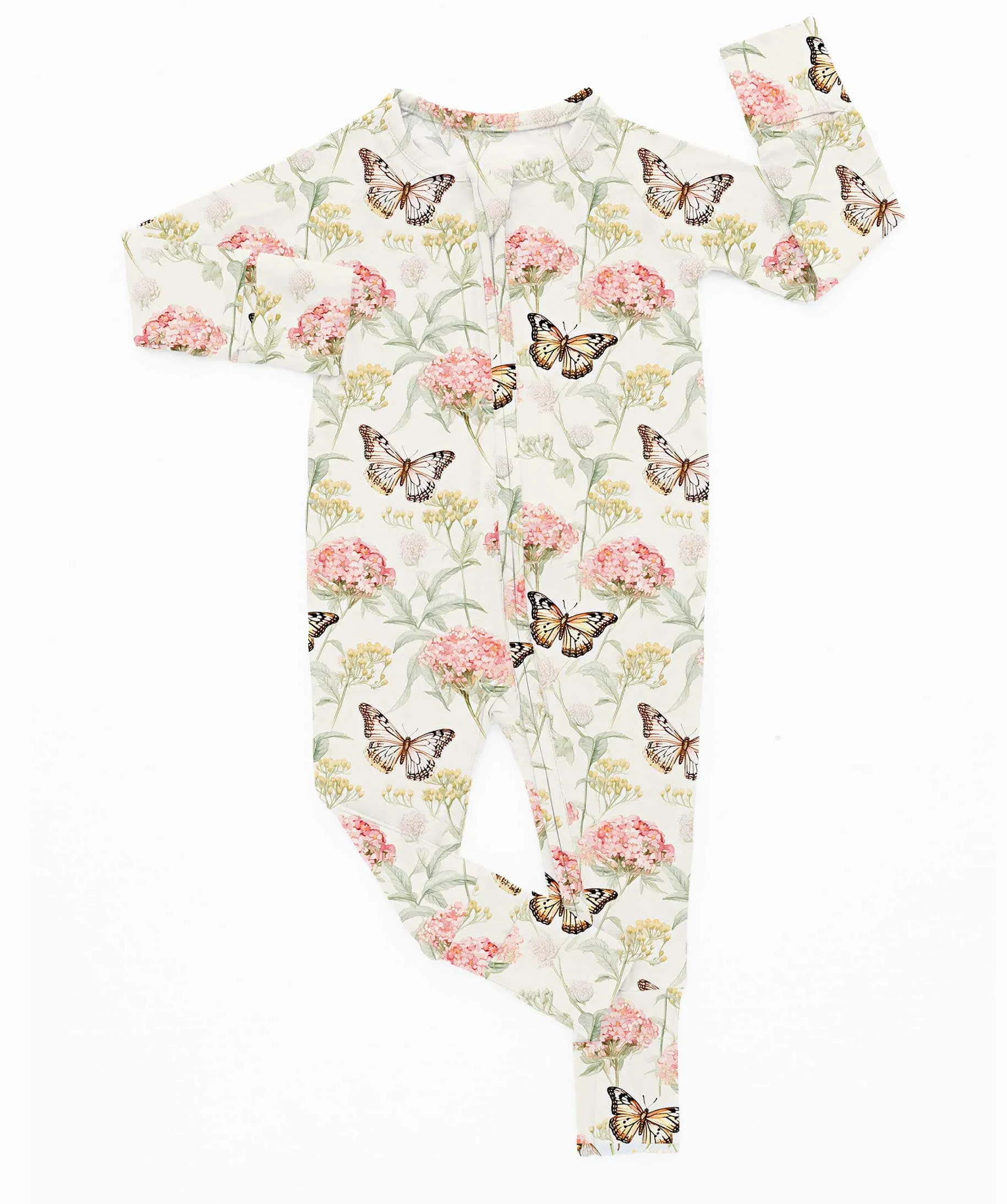 Sweet Summer Butterfly Gardens - Bamboo Zippy Romper
