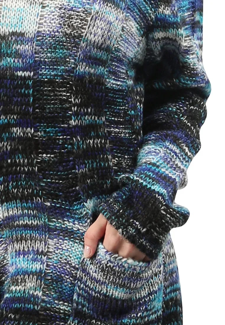 textured multi color sweater