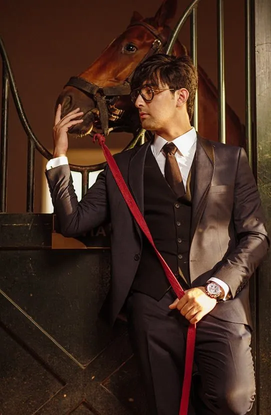 Tuxedo Jacket Paired with a Cotton Shirt