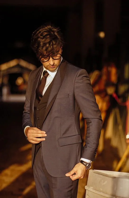 Tuxedo Jacket Paired with a Cotton Shirt