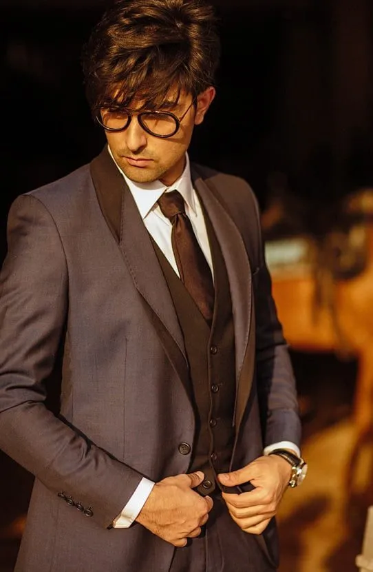 Tuxedo Jacket Paired with a Cotton Shirt