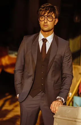 Tuxedo Jacket Paired with a Cotton Shirt