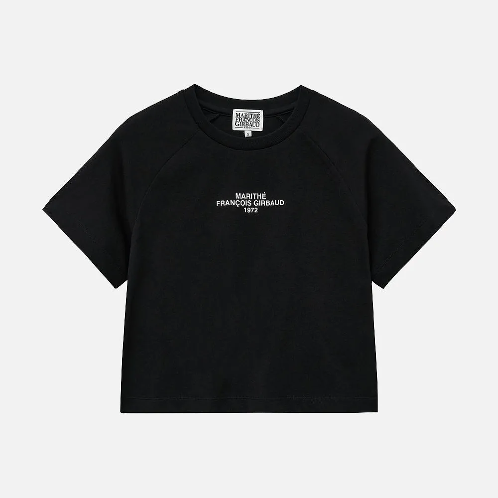 W LETTERING LOGO CROP TEE